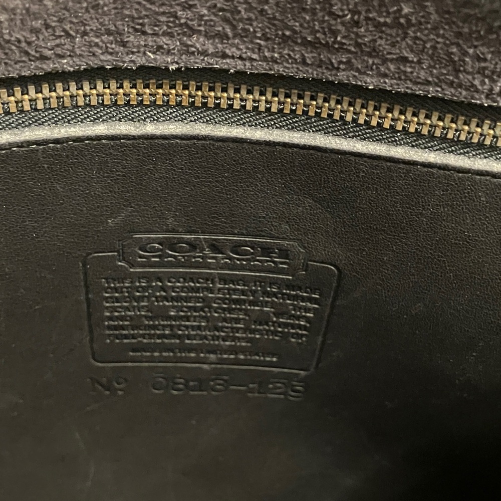 Coach Dark Brown Leather Shoulder Bag - Picture 3 of 8